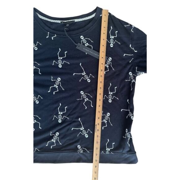 Jane & Delancey Women's Dancing Skeletons Pullover & Jogger Set Size XL Black - Picture 6 of 14
